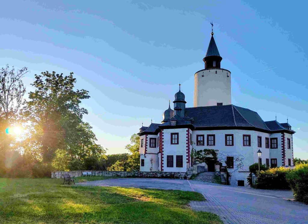 Burg Posterstein im Abendlicht